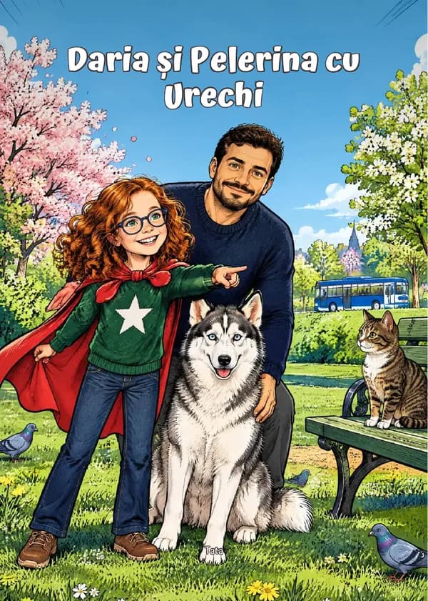 Coperta cărții „Daria și Pelerina cu Urechi”