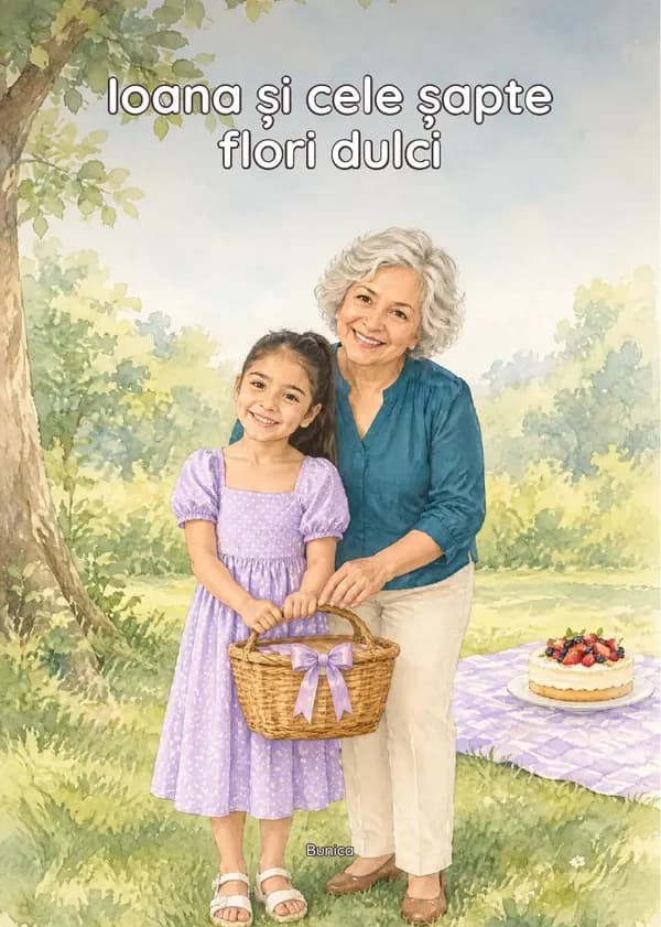 Coperta cărții „Ioana și cele șapte flori dulci”