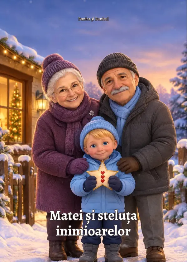 Coperta cărții „Matei și steluța inimioarelor”